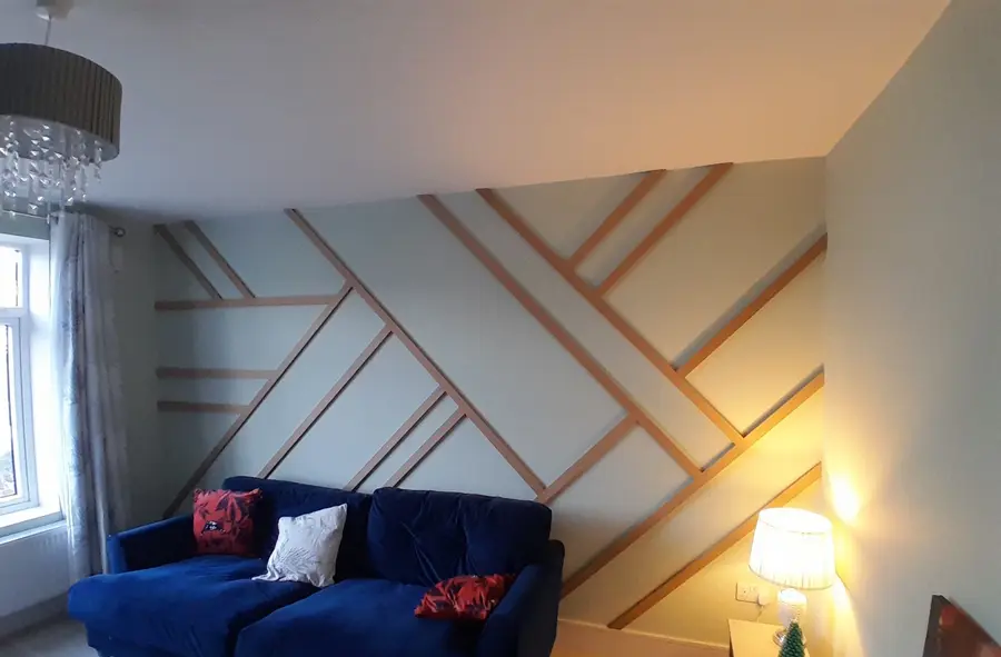 Geometric Feature Wall Panelling