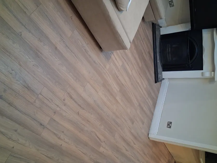 Grey LVT Flooring — Living Room