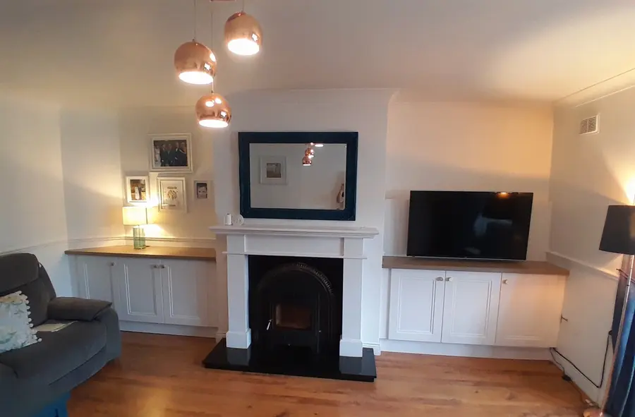 Traditional Alcove Units with Fireplace